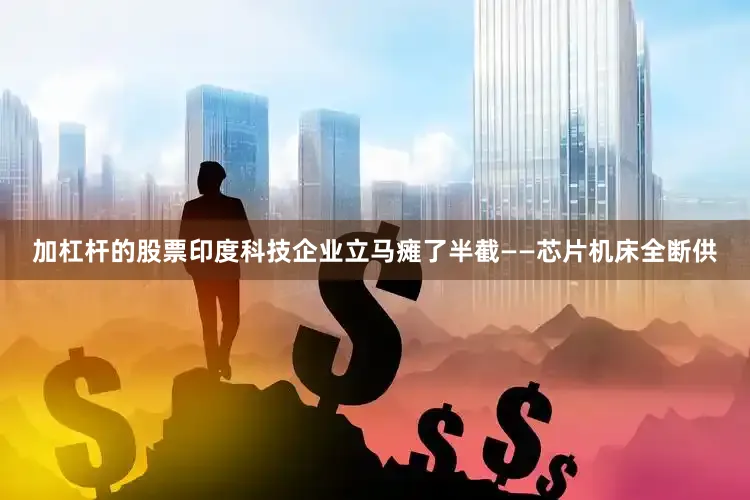 加杠杆的股票印度科技企业立马瘫了半截——芯片机床全断供
